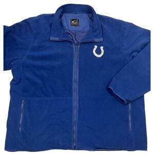 Y2K Indianapolis Colts G-III‎ Sports Carl Banks Fleece Jacket Full Zip Mens XXL